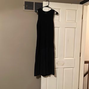 Acrobat knit/silk blend sweater dress